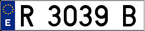 Trailer License Plate